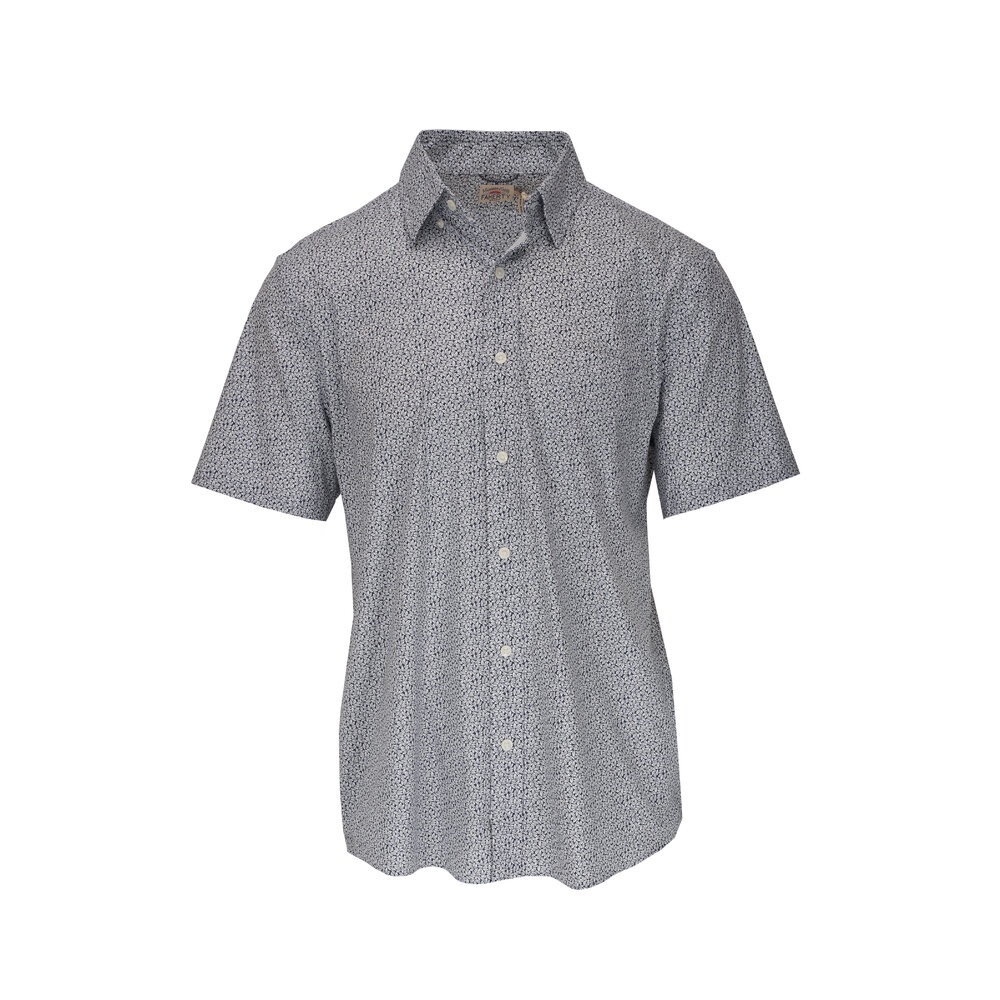 FAHERTY Movement™ Atlantic Leaf Print Short-Sleeve Shirt Sz XL